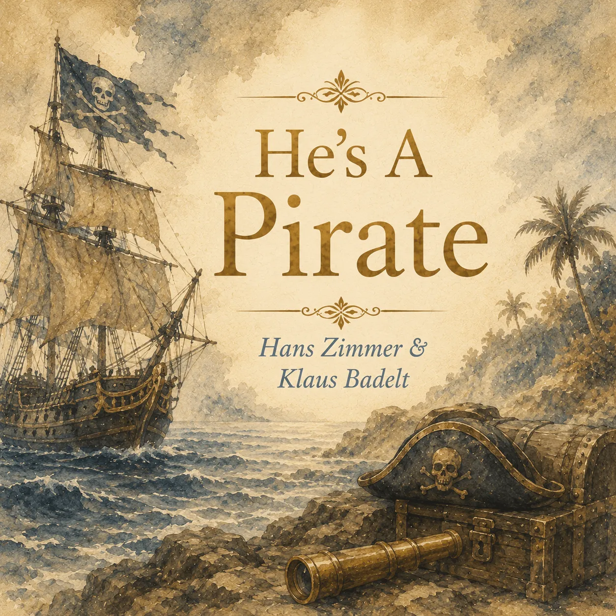 He's A Pirate sheet music cover