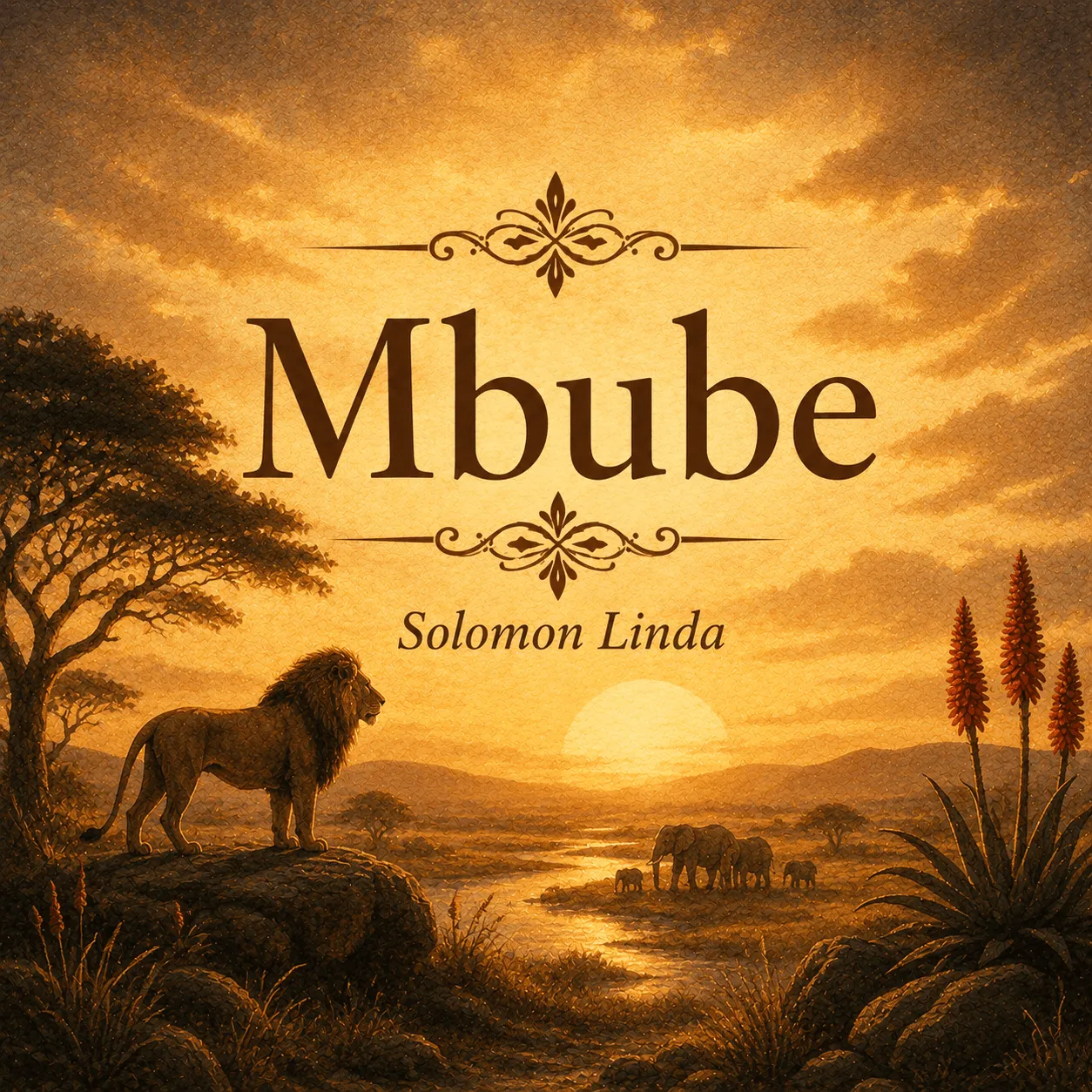 Mbube sheet music cover