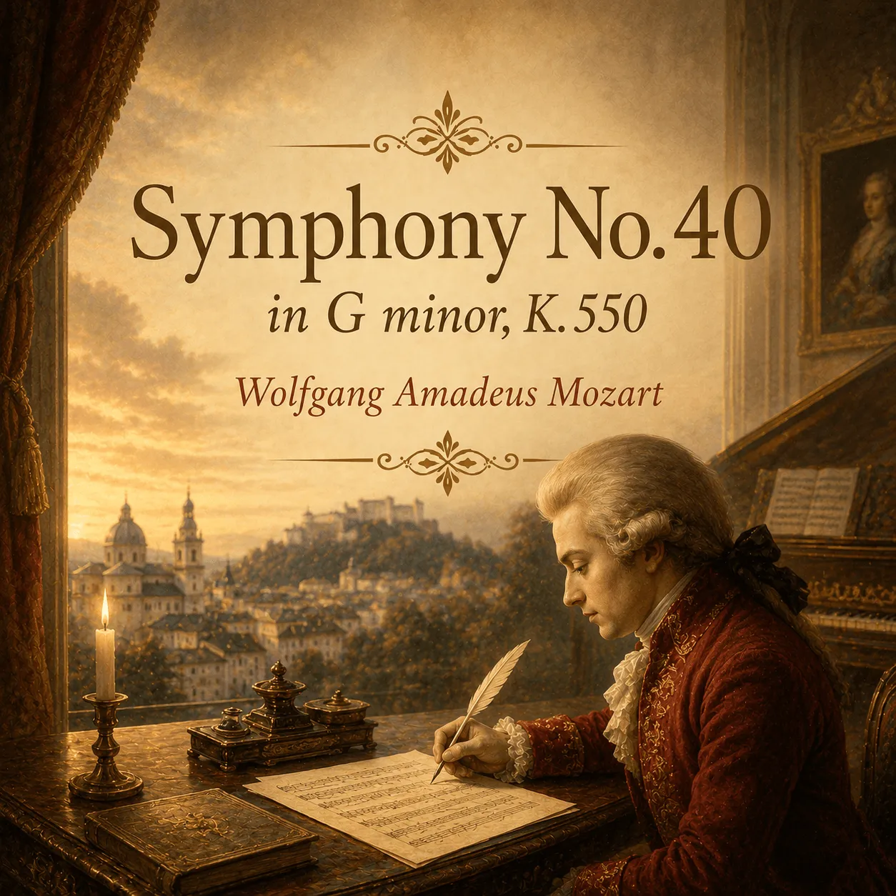 Mozart Symphony 40 sheet music cover