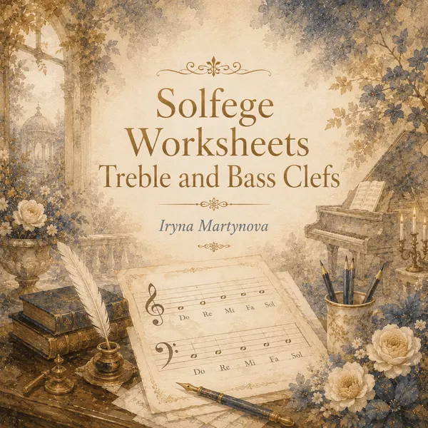Solfege Worksheets Treble and Bass Clefs